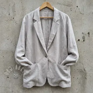 Viskoosi pellavalla WASHED light grey