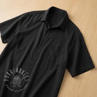 Viskoosi pellavalla WASHED black