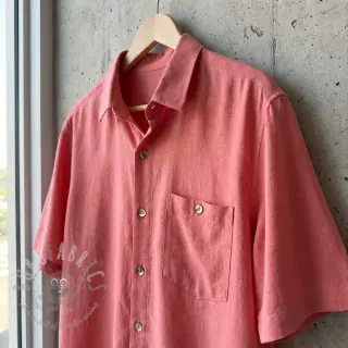 Viskoosi pellavalla WASHED coral