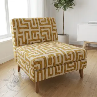 Sisustuskangas RAFFIA ocre