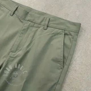 Puuvillapopliini UNI old green