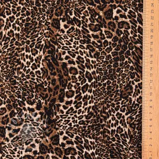 Viskoosi RADIANCE Skinny brown digital print