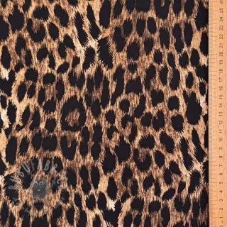 Viskoosi RADIANCE Wild skin brown digital print