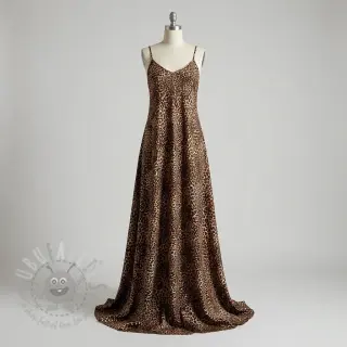 Viskoosi RADIANCE Skinny brown digital print