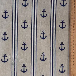 Sisustuskangas Linenlook Stripe Maritime