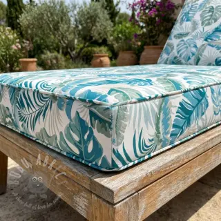 Sisustuskangas OUTDOOR Marquise blanc