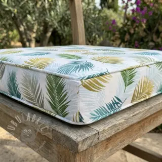 Sisustuskangas OUTDOOR Hendaye blanc