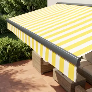 Dekoračná látka OUTDOOR PREMIUM Stripe yellow