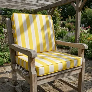 Sisustuskangas OUTDOOR PREMIUM Stripe yellow