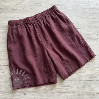 Esipesty pellava STONEWASHED PREMIUM bordeaux