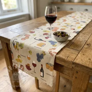 Sisustuskangas Linenlook Wine tasting