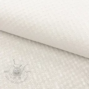 Puuvillakangas EMBROIDERY Daniela white