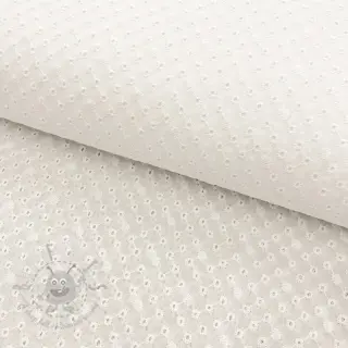 Puuvillakangas EMBROIDERY Daniela white