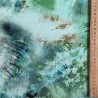 Viskoosi TWILL Messy TIE DYE design A