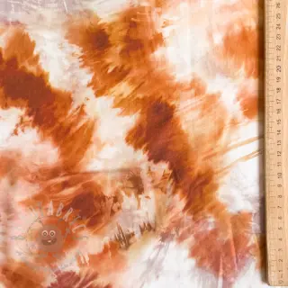 Viskoosi TWILL Messy TIE DYE design B