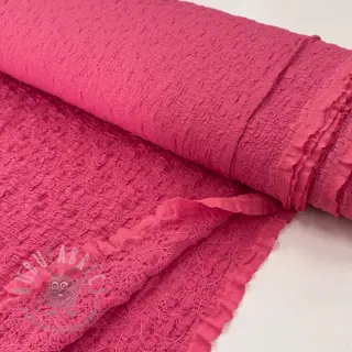 Puuvillakangas SMOGGED EMBROIDERY pink