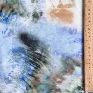 Viskoosi TWILL Messy TIE DYE design C
