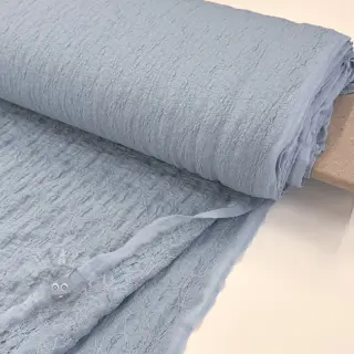 Puuvillakangas SMOGGED EMBROIDERY baby blue