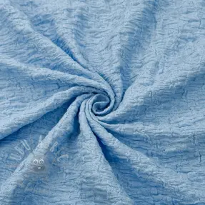 Puuvillakangas SMOGGED EMBROIDERY light blue