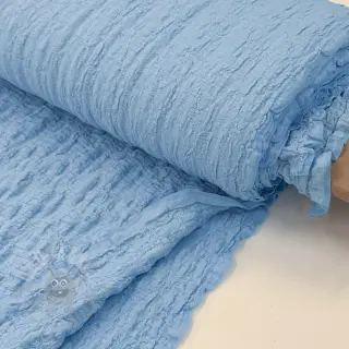 Puuvillakangas SMOGGED EMBROIDERY light blue