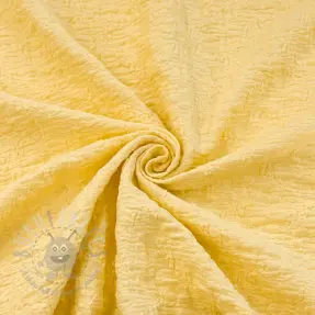 Puuvillakangas SMOGGED EMBROIDERY yellow
