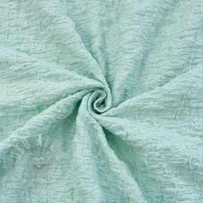 Puuvillakangas SMOGGED EMBROIDERY mint