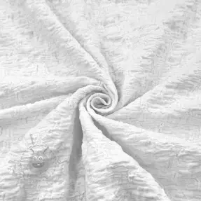 Puuvillakangas SMOGGED EMBROIDERY white