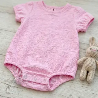 Puuvillakangas SMOGGED EMBROIDERY light pink