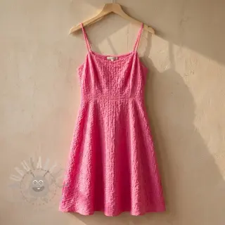 Puuvillakangas SMOGGED EMBROIDERY fuchsia