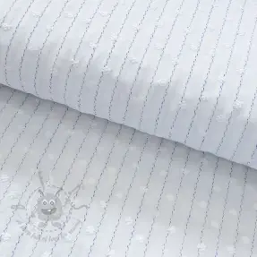 Puuvillakangas EMBROIDERY Flowstripe