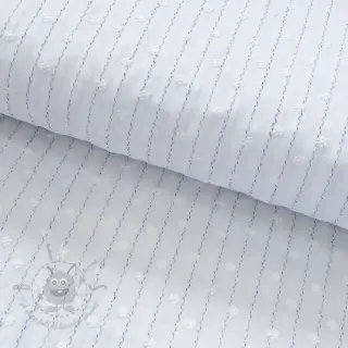 Puuvillakangas EMBROIDERY Flowstripe