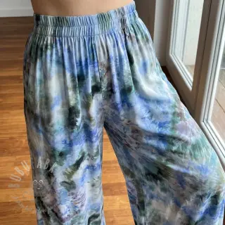 Viskoosi TWILL Messy TIE DYE design C