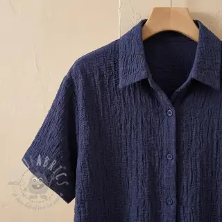 Puuvillakangas SMOGGED EMBROIDERY navy