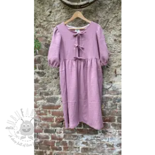 Kaksinkertainen harsokangas/musliini dark lilac ORGANIC