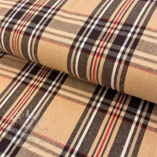 Sisustuskangas Ecossais beige coffee