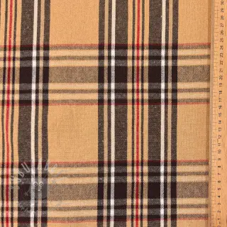Sisustuskangas Ecossais beige coffee
