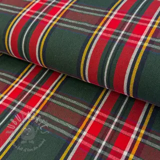 Sisustuskangas Ecossais vert rouge