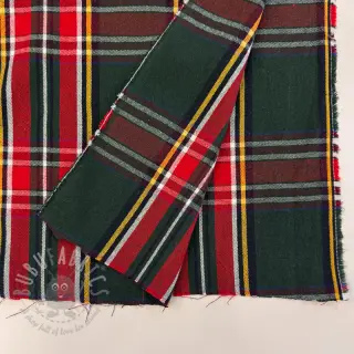 Sisustuskangas Ecossais vert rouge