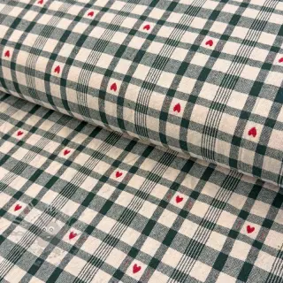 Sisustuskangas jacquard Ollon vert rouge