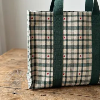 Sisustuskangas jacquard Ollon vert rouge