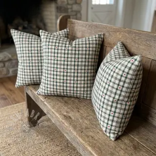Sisustuskangas jacquard Villars ecru vert