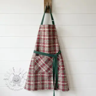 Sisustuskangas jacquard Villars ecru rouge