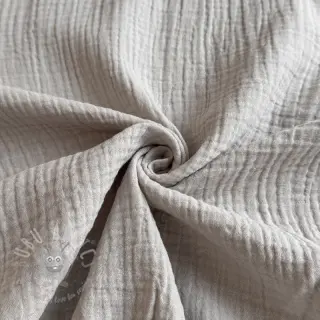 Kaksinkertainen harsokangas/musliini PLAIN natural