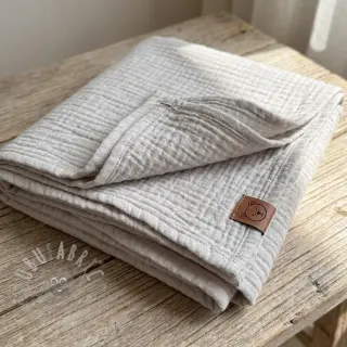 Kaksinkertainen harsokangas/musliini PLAIN natural
