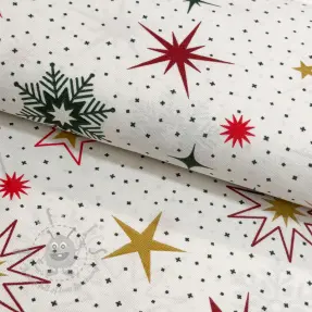 Sisustuskangas premium Magic star red gold