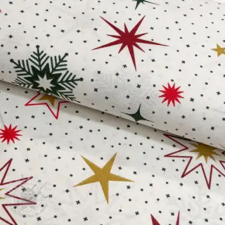 Sisustuskangas premium Magic star red gold