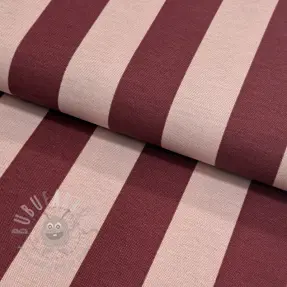 Sisustuskangas premium Joyful basic stripe wine
