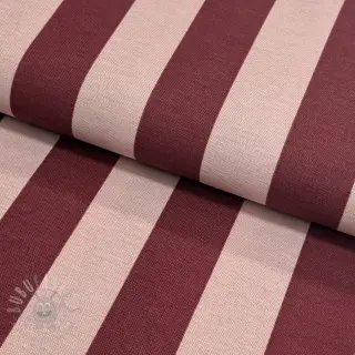 Sisustuskangas premium Joyful basic stripe wine