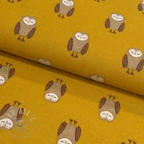 Sisustuskangas premium Night owl nap yellow