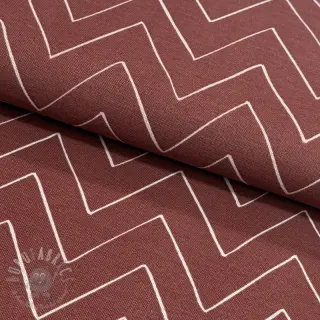 Sisustuskangas premium Freehand zigzag lines